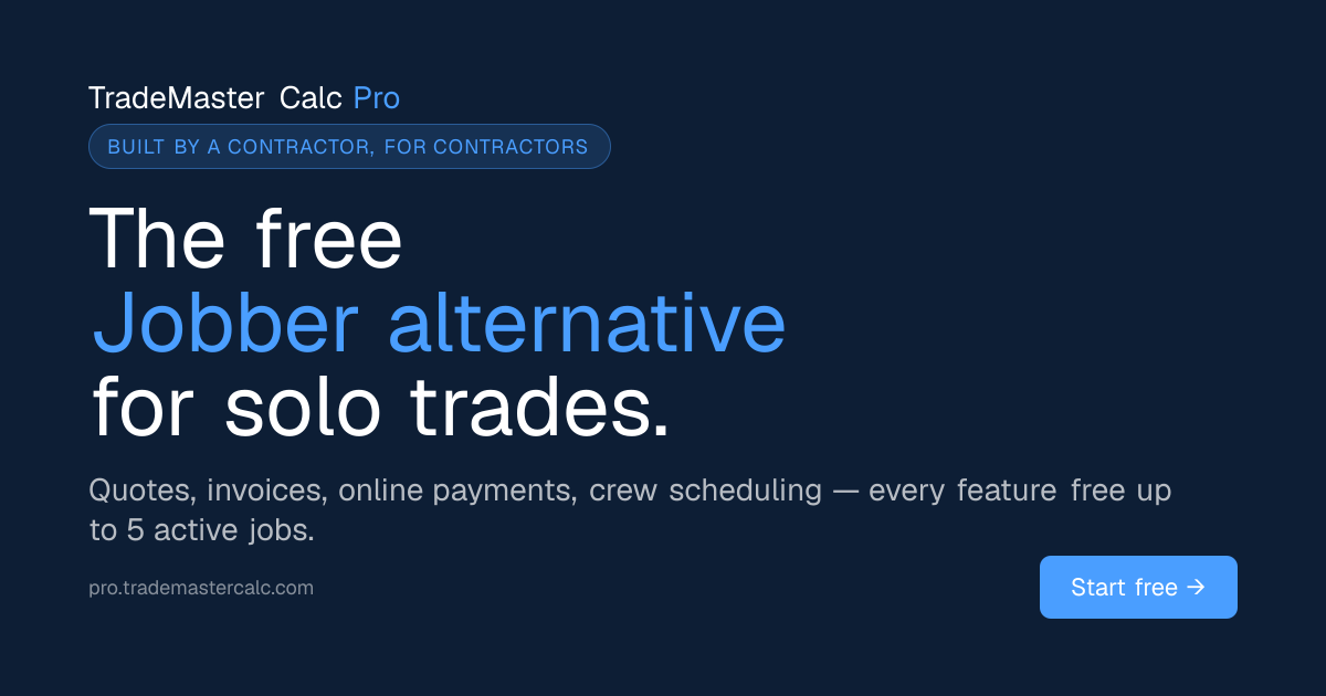 Free Jobber Alternative for Solo Trades